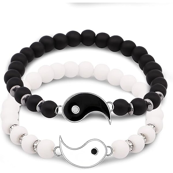 2 Yhdistävää Yin Yang -säädettävää ystävyys-, suhde-, poikaystävä-