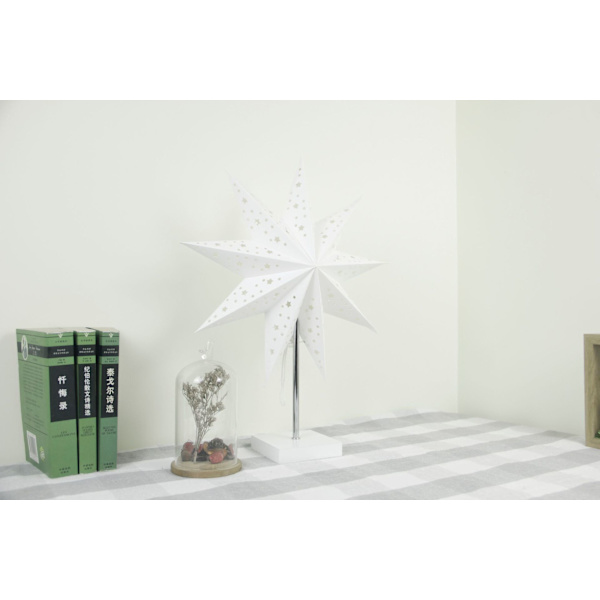 Julstjärna bordslampa av Star Trading, 3D-pappersjulstjärna