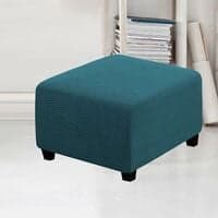 (mörkblå) Stretch Slipcovers, Square Spandex Fabric Slipcovers
