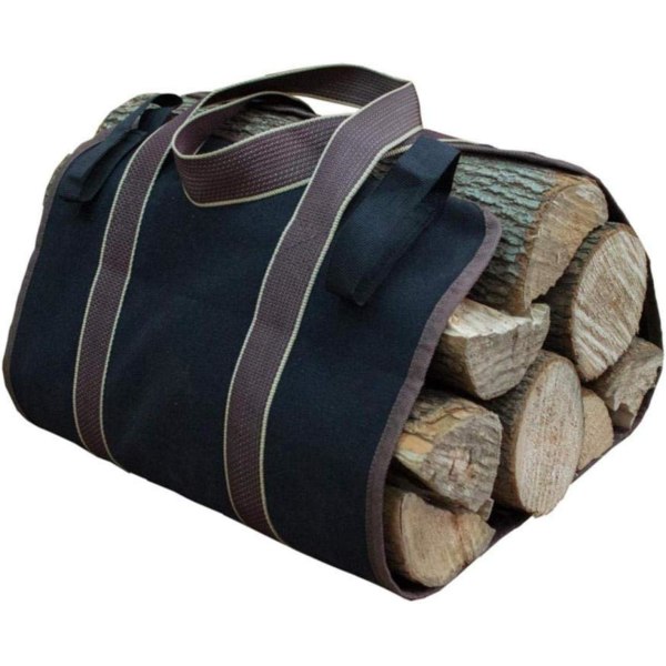 Bæretaske i lærredstræ med stor kapacitet, opbevaringstaske til træ, lærred