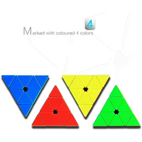 3x3 Ei tarroja, Kolmiopalikat 3x3x3 Nopeuskuutiot Joululahja