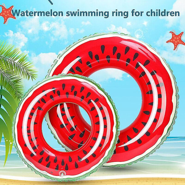 Vattenmelon simring Vuxna Barn Uppblåsbar Donut Gummiring