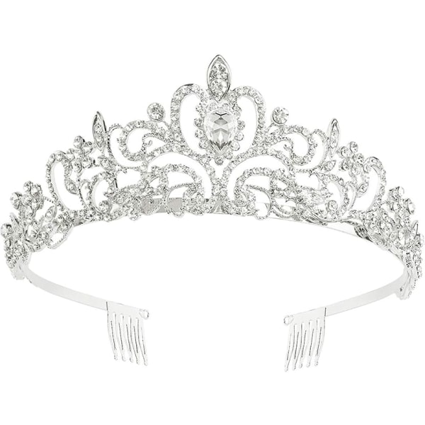 Kristallikruunu Tiara, Tiara Rhinestone-kammalla morsiusneitojuhliin