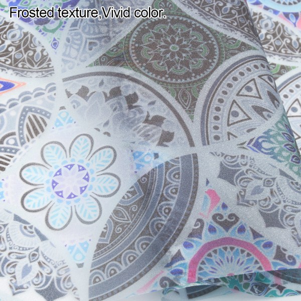1st Mandala mönster dekorativ fönsterfilm, dekorativ fönsterfil