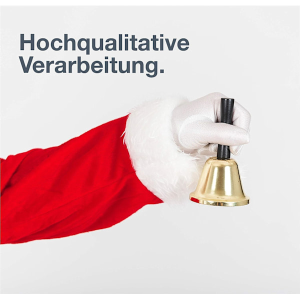 1x Juleklokke - Julemandsklokke - Julemandskostume Tilbehør