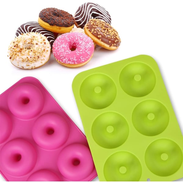 3 stk Donutformer, matkvalitet non-stick silikon Donutformer for