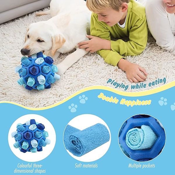 1 stk hundespill for snusing, smart hundetyggeleker vaskbare interaktive til
