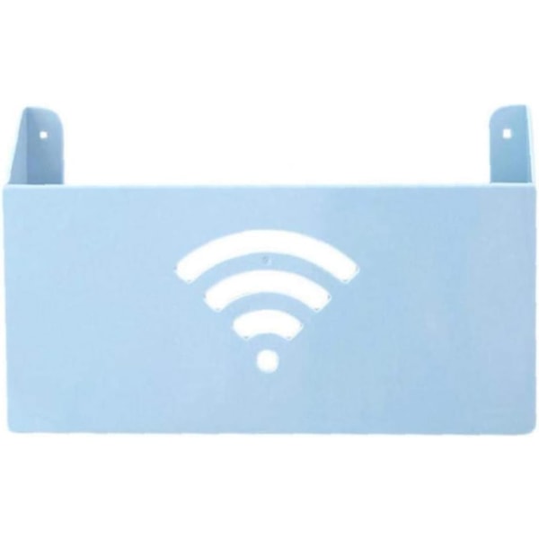 1 stk Blå Veggmontert WiFi-ruter Oppbevaringsbokser Small Size Router