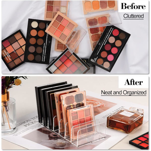 Klar (S) Palette Organizer, 7 Rum Plast Makeup Organizer