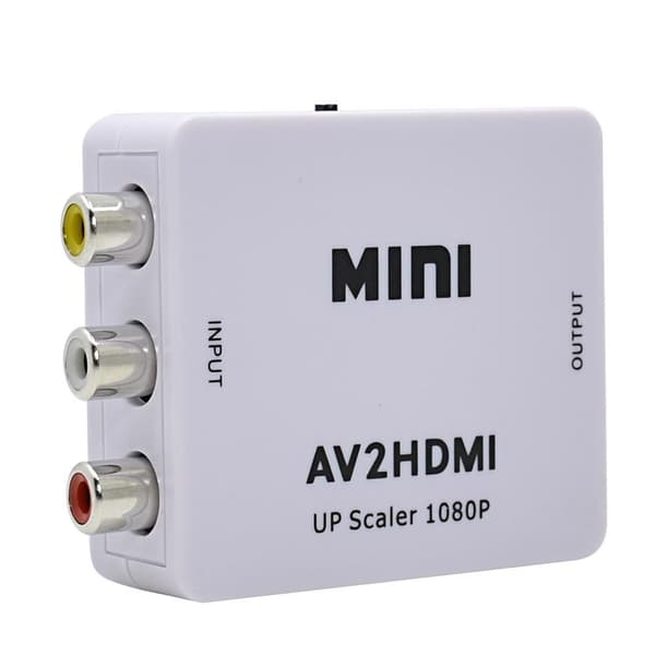 RCA (AV) til HDMI-adapter, hvid