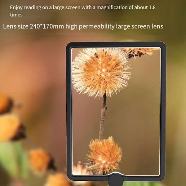 5X Uppladdningsbar Handsfree Förstoringsglas med Ljus, Hög Definition