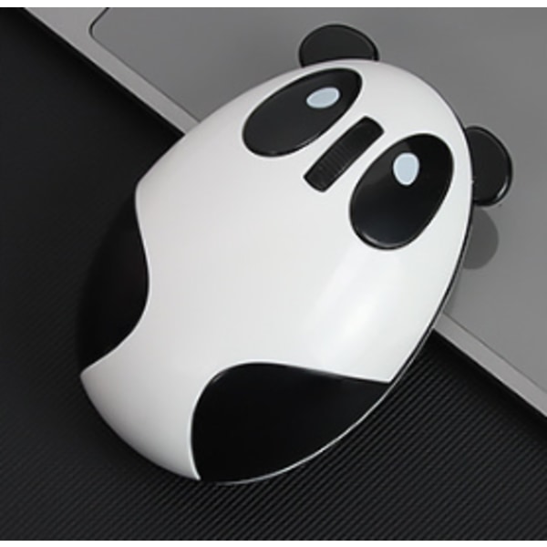 Svart och vit trådlös tecknad trådlös mus, Panda Wireless O
