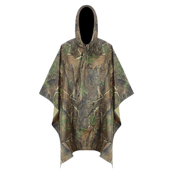 Lønneblad kamuflasjefarge, vanntett poncho hette 140 * 200cm,