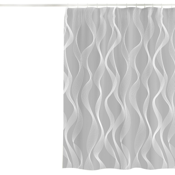 Bruseforhæng 180 x 200 cm skimmelresistent geometrisk tykt polyester
