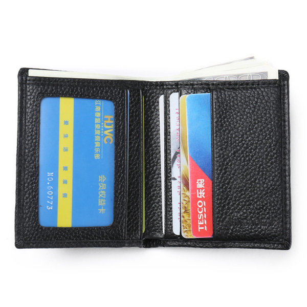 Stor klassisk plånbok med myntfack - NFC-certifierad RFID P