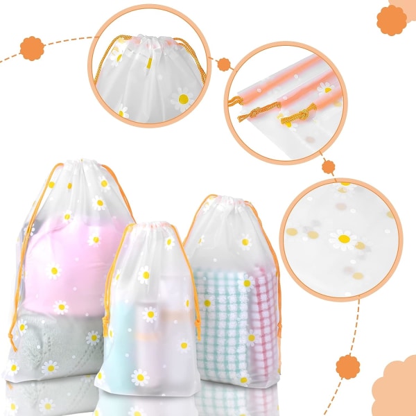 5 kappaletta 18*25cm vetoketjullisia matkatavarasäilytyspusseja, vedenpitävä Dr