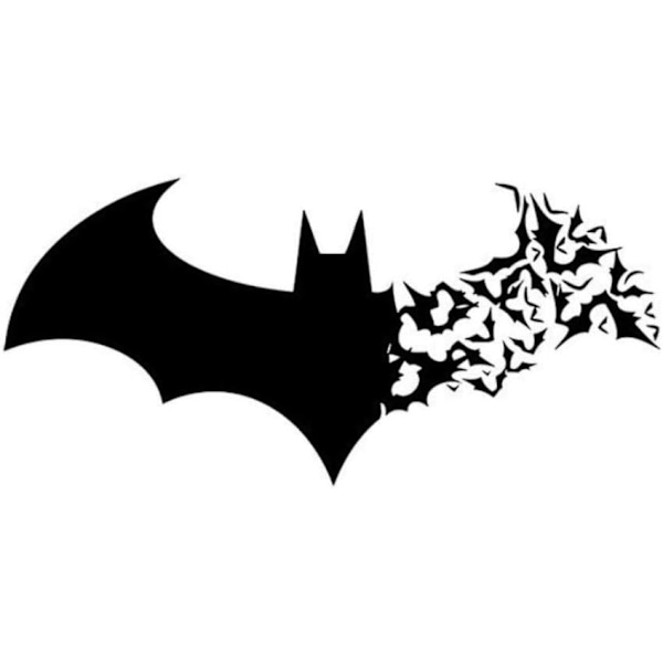 1X Batman Musta Halloween-sarjan seinätarra Lasiseinätarra