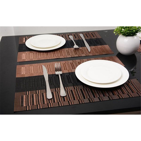 5 stk. skridsikre PVC-pladeunderlag Vaskbare pladeunderlag (45x30cm)