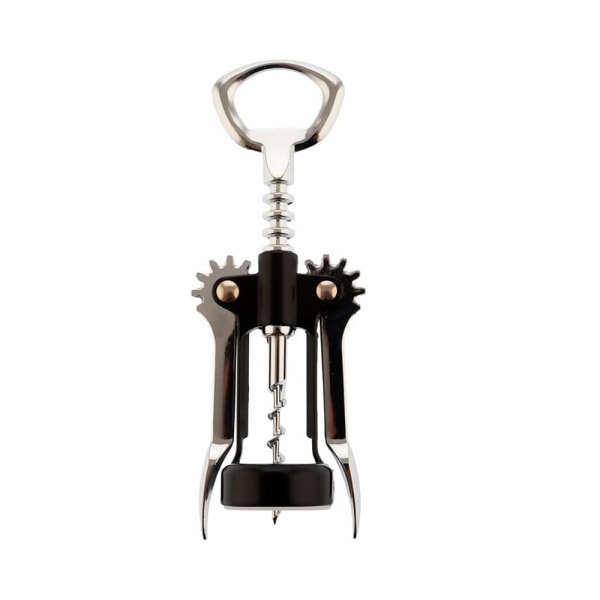 Spanien Vinget Corkscrew i Rustfrit Stål Sort