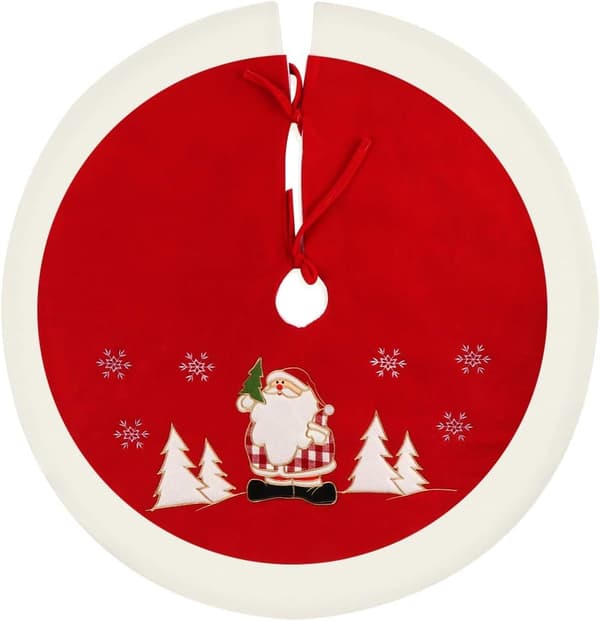 Rundt juletræstæppe juletræstæppe juletræstæppe