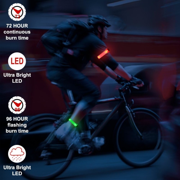 LED-armband - Superljus jogginglampa och säkerhetslampa för A