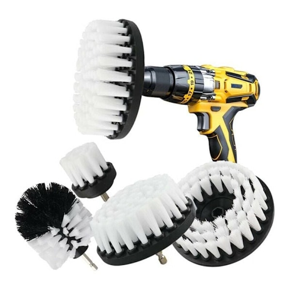 5 stk. Drill Cleaning Brush, Brush for Drill Car Tile Carpet Bathtu