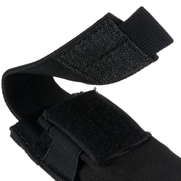 (Musta), 14X5.5X4CM Yleinen Vedenkestävä Nylon-Taskulamppu Akun Kotelo