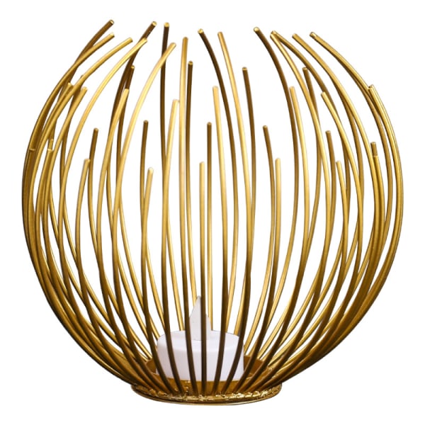 Lysekrone Lysestake Creative Iron Ornament Ornament Gold
