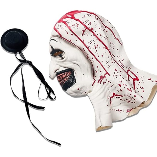 Terrifier Art Clownmasken Skrämmande Halloween Cosplay-tillbehör