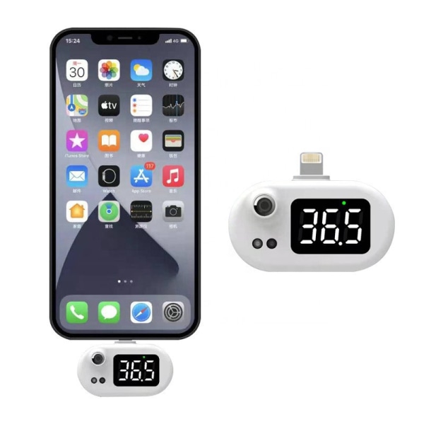 USB Smart Phone Infraröd Kontaktlös Termometer iphone Lätt att Använda