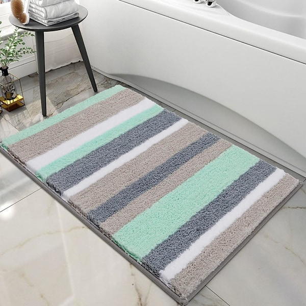 Halkskyddande absorberande badrumsmatta i mikrofiber för badrum