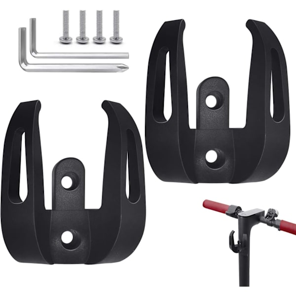 2 st Nylonscooter Framkrok, Dubbelkrok Design, Elektrisk Scoot