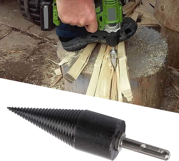 Log Splitter Drill Bit Trævarmer Stål Træ Splitter Drill Bits