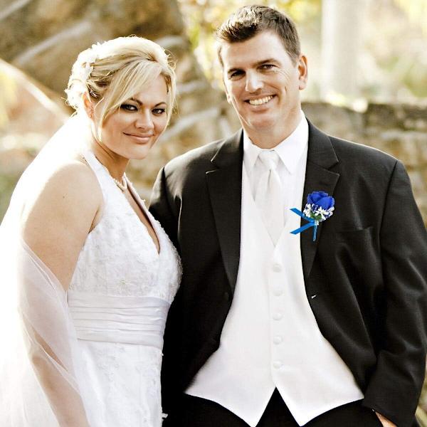 2 stk Kunstig Blomster Menn Boutonniere Håndlaget Silke Rose Menn Cor