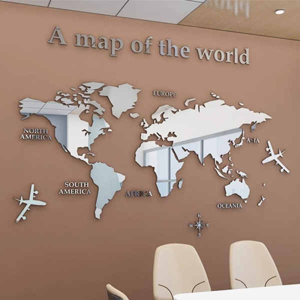 3D-maailmankartta Seinätarra Seinätarra Kotitoimisto Opiskelu Living R
