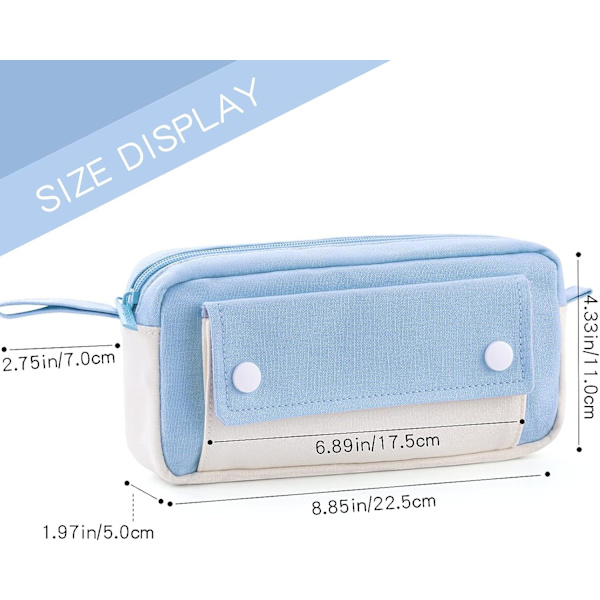 Etui, Stor Kapacitet Blyantpose, Holdbar Taske, Bærbar J