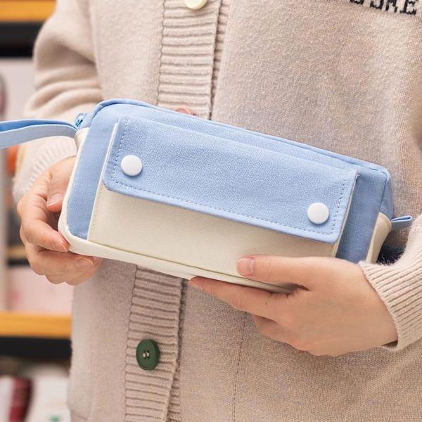 Etui, Stor Kapacitet Blyantpose, Holdbar Taske, Bærbar J