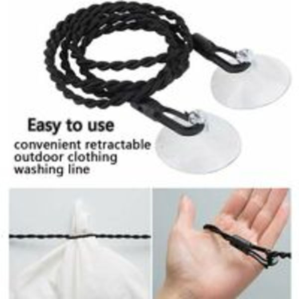 Resväska Klädstreck, 2-delad Klädstreck Bärbar Retractable Suct