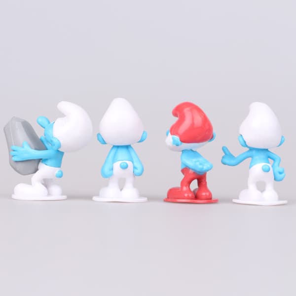 Sæt med 12 Smølfer Actionfigurer Børn Gave Samleobjekter Dukker