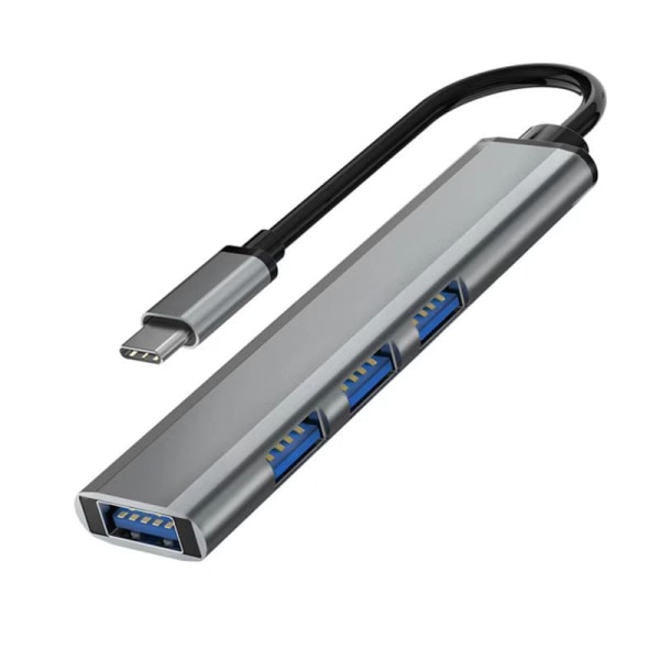 1PC USB C Hub - 4 i 1 Type C Multi USB-port per pc Docking Sta