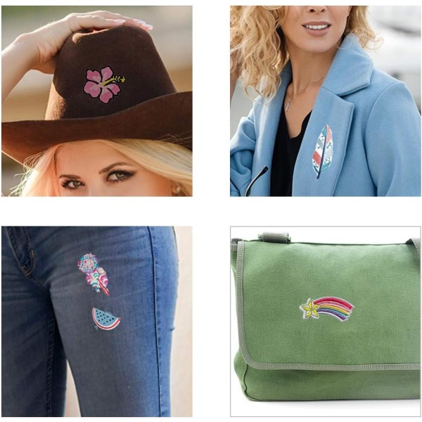 Sødt strygejern på patches 18 stk broderet patch sy på applikation patc