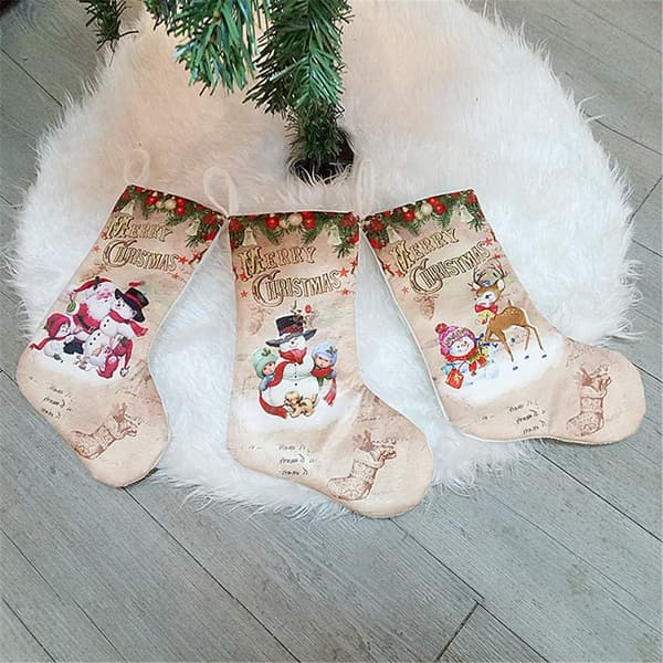 3 st julstrumpor kreativa godispåsar barnens present