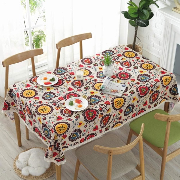 Cotton Tablecloths Linen Cotton Table Cloth Sun Flower Table Clot