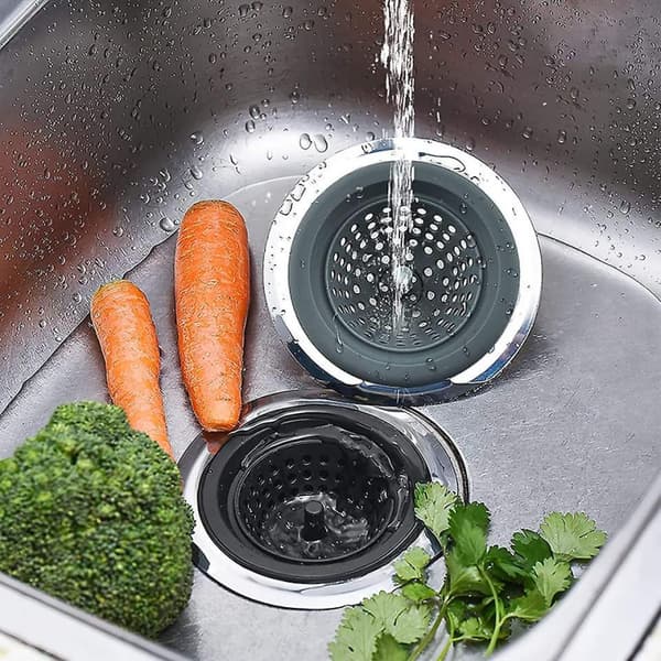 Solution Dome Drain Protector til brusere og badekar, installeres på D