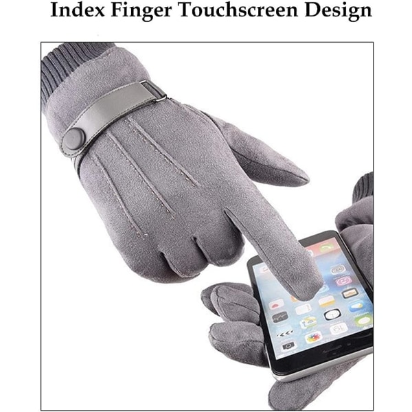 Winter Warm Touchscreen Handsker til mænd Damer Termisk ruskindsfleece