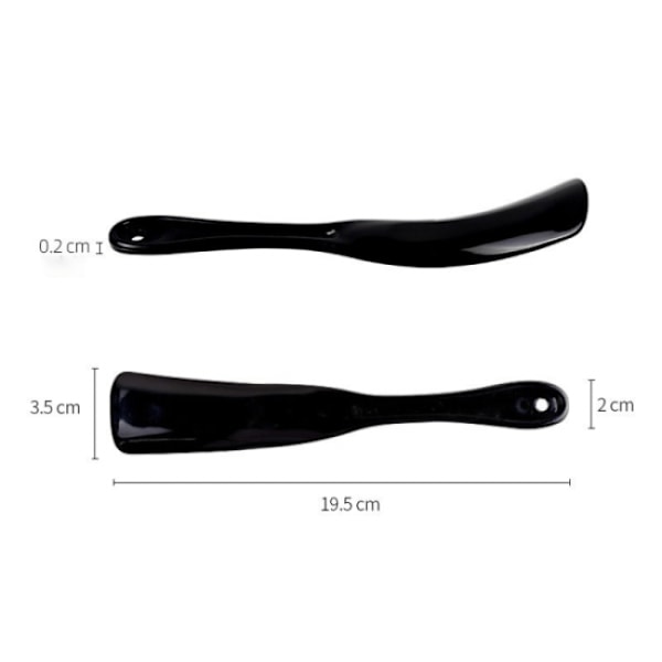 Plastiksko skohorn Sort Sort