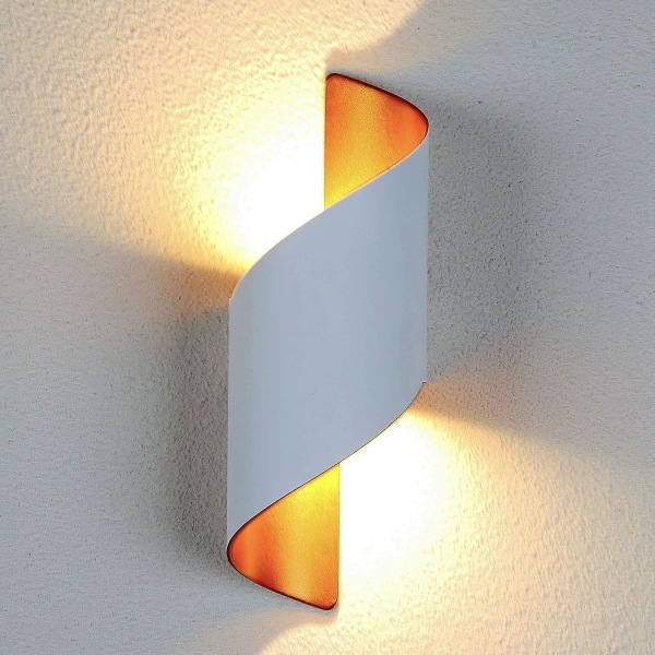 LED Wall Lights 10W Indoor Outdoor Wall Lamp 3000K Warm White Alu