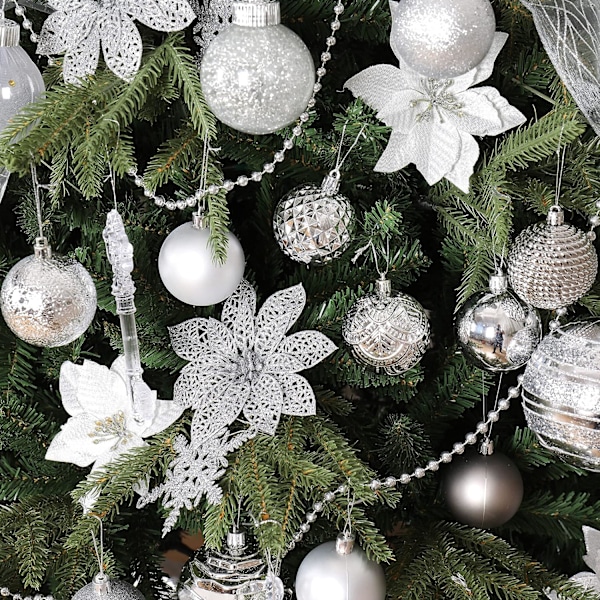 1 stk julekuler knusebestandige juledekorasjoner for Chri