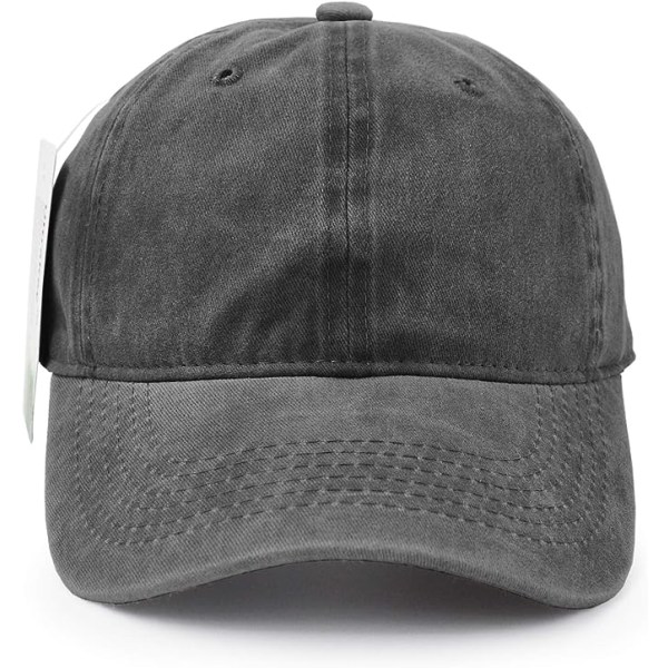 Baseball Cap, Vasket Bomull Sport Justerbar Utendørs Peaked Cap，D