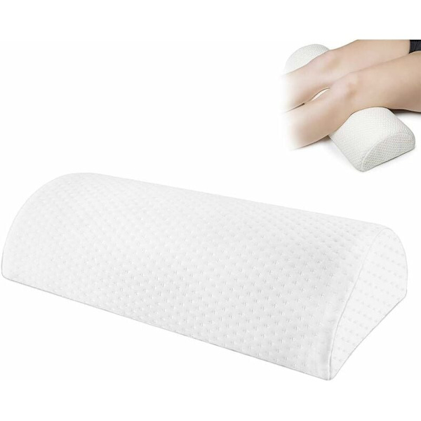 Halvmåne Pude, Halv Cylinder Fodskammel, Memory Foam Fodstøtte